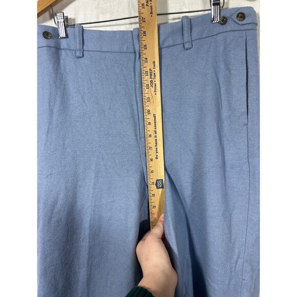 Banana Republic Pants 16 Blue Wool Blend Elastic Waist Lined Trousers - Picture 5 of 16